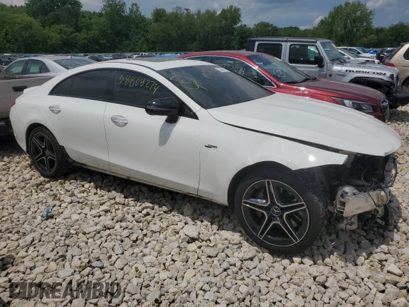 2020 Mercedes-Benz CLS with VIN WDD2J6BB3LA051312, listed as a Copart auction lot 58808274 with 40,680 mi miles and Salvage Title. Bid and sale history available at carsss.com. Image 4.