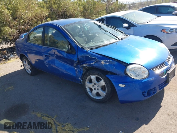 2005 Dodge Neon SXT with VIN 1B3ES56CX5D199994, listed as a IAAI auction lot 42126716 with 187,579 mi miles and . Bid and sale history available at carsss.com. Image 1.