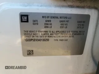 2010 Cadillac CTS Premium с VIN 1G6DP5EV3A0136299, выставлен на аукционе Copart как лот 89156965 с пробегом 136 541 миль миль и Списание • Salvage title. История ставок и продаж доступна на DreamBid. Изображение 13.