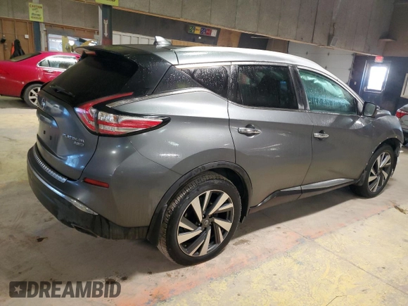 2018 Nissan Murano Platinum with VIN 5N1AZ2MH4JN192089, listed as a Copart auction lot 42425495 with 97,931 mi miles and Clean Title. Bid and sale history available at carsss.com. Image 3.