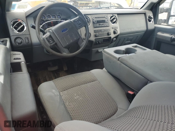 2011 Ford F-250 XL with VIN 1FT7X2B66BEC41526, listed as a Copart auction lot 63617455 with 197,068 mi miles and Salvage title. Bid and sale history available at DreamBid. Image 8.