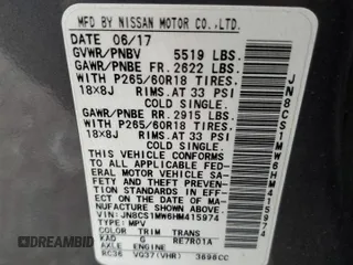 2017 Infiniti QX70 with VIN JN8CS1MW6HM415974, listed as a Copart auction lot 86130374 with 77,638 mi miles and Salvage Title. Bid and sale history available at carsss.com. Image 15.