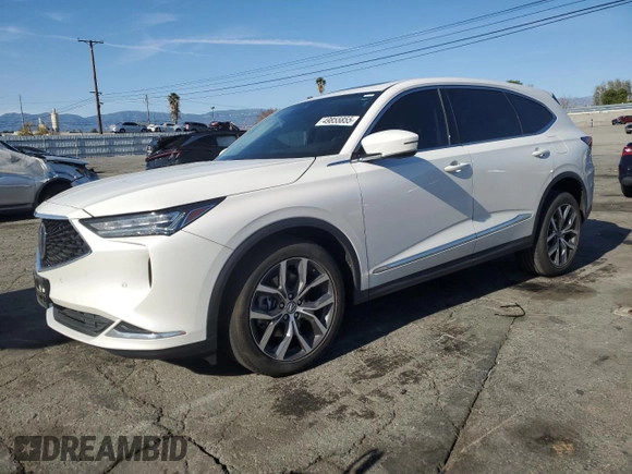 2024 Acura MDX Technology z VIN 5J8YD9H48RL004183, wystawiony jako Copart lot #49855855 z przebiegiem 22 619 mil mil oraz Szkoda całkowita • Salvage title. Historia ofert i sprzedaży dostępna na DreamBid. Obrazek 1.