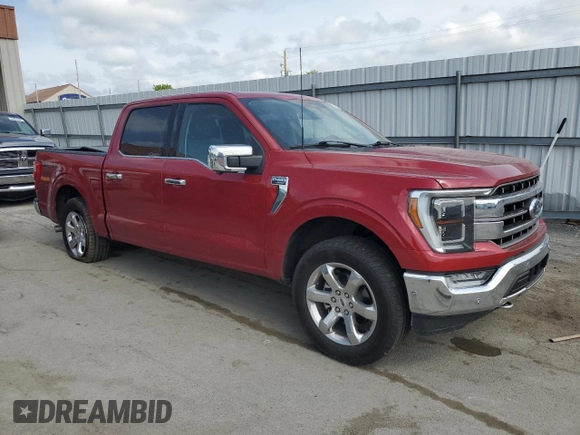 2022 Ford F-150 XL with VIN 1FTFW1E81NKE69218, listed as a Copart auction lot 57490175 with 88,487 mi miles and Salvage title. Bid and sale history available at DreamBid. Image 4.