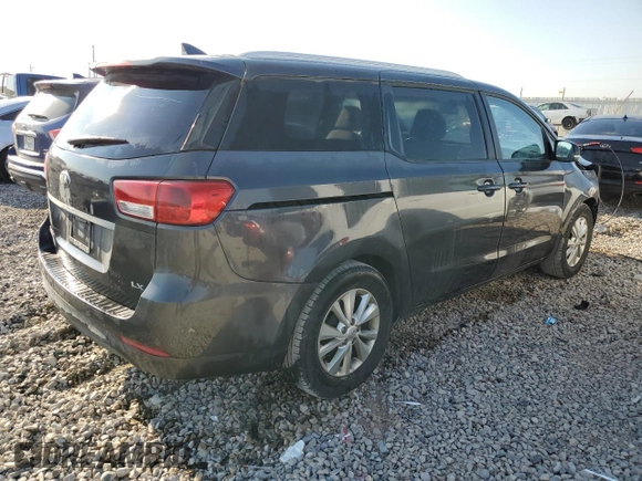 2016 Kia Sedona LX with VIN KNDMB5C12G6088697, listed as a Copart auction lot 62272124 with 179,372 mi miles and Salvage Title. Bid and sale history available at DreamBid. Image 3.