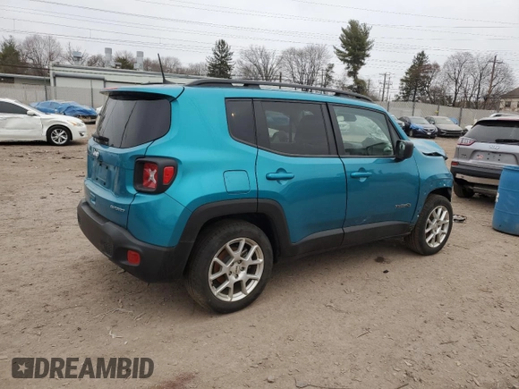 2022 Jeep Renegade Sport with VIN ZACNJCA16NPP00616, listed as a Copart auction lot 49218585 with 24,658 mi miles and Clean title. Bid and sale history available at DreamBid. Image 3.