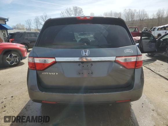 2012 Honda Odyssey EX-L with VIN 5FNRL5H61CB067331, listed as a Copart auction lot 50016455 with 156,020 mi miles and Non Repairable. Bid and sale history available at DreamBid. Image 6.