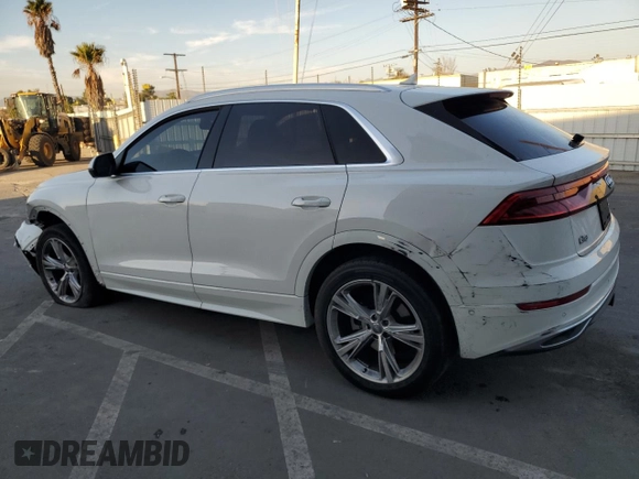 2019 Audi Q8 Prestige with VIN WA1CVAF16KD018075, listed as a Copart auction lot 83216264 with 119,143 mi miles and Salvage title. Bid and sale history available at DreamBid. Image 2.