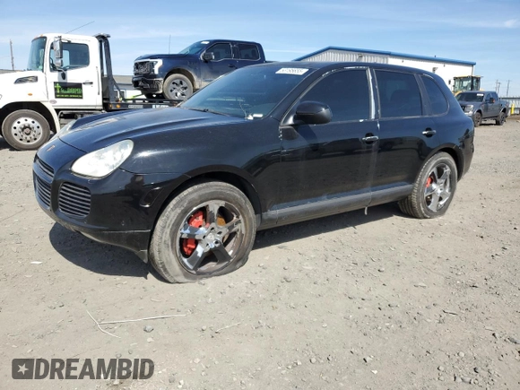 2004 Porsche Cayenne Turbo z VIN WP1AC29PX4LA94057, wystawiony jako Copart lot #53195655 z przebiegiem 117 524 mil mil oraz Czysty tytuł • Clean title. Historia ofert i sprzedaży dostępna na DreamBid. Obrazek 1.