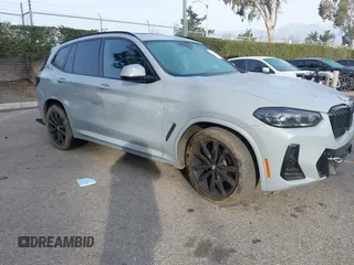 2022 BMW X3 sDrive30i z VIN 5UX43DP03N9J05493, wystawiony jako IAAI lot #41466888 z przebiegiem 62 655 mil mil oraz . Historia ofert i sprzedaży dostępna na DreamBid. Obrazek 1.