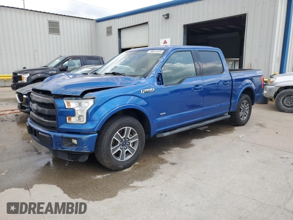 2017 Ford F-150 XL with VIN 1FTEW1CP4HFA00336, listed as a Copart auction lot 58044935 with 92,096 mi miles and Salvage title. Bid and sale history available at DreamBid. Image 1.