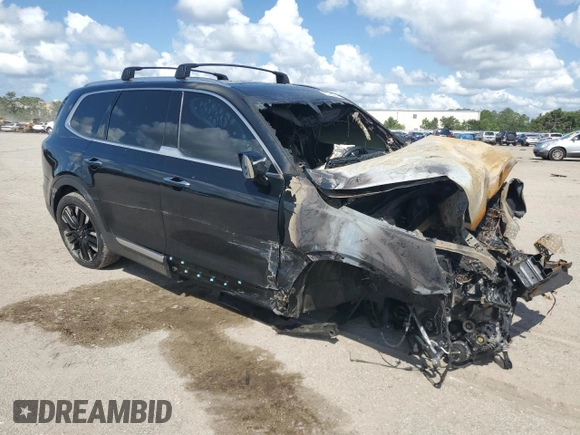 2023 Kia Telluride SX with VIN 5XYP54GC9PG328612, listed as a Copart auction lot 62282635 with Not provided miles and Non repairable. Bid and sale history available at DreamBid. Image 4.