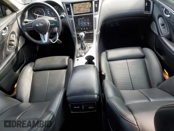 2020 Infiniti Q50 3.0t SPORT with VIN JN1EV7AP0LM200839, listed as a Copart auction lot 74919434 with 55,853 mi miles and Salvage Title. Bid and sale history available at carsss.com. Image 8.