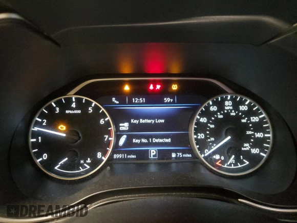 2018 Nissan Maxima SV with VIN 1N4AA6AP8JC393283, listed as a Copart auction lot 51549075 with 89,911 mi miles and Salvage Title. Bid and sale history available at DreamBid. Image 9.