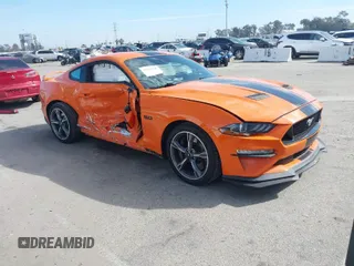 2021 Ford Mustang GT with VIN 1FA6P8CF5M5114482, listed as a IAAI auction lot 41613528 with 63,216 mi miles. Bid and sale history available at carsss.com. Image 1.