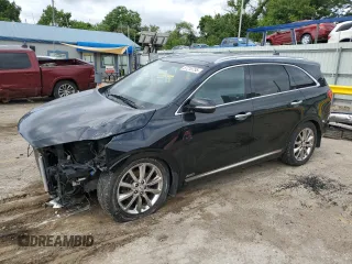 2016 Kia Sorento SX with VIN 5XYPKDA53GG153826, listed as a Copart auction lot 57210755 with 98,353 mi miles and Salvage title. Bid and sale history available at DreamBid. Image 1.