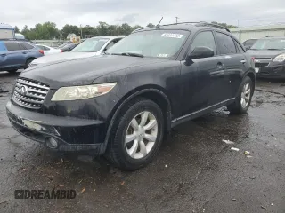 2005 Infiniti FX z VIN JNRAS08W05X217666, wystawiony jako Copart lot #37808544 z przebiegiem 172 472 mil mil oraz Szkoda całkowita • Salvage title. Historia ofert i sprzedaży dostępna na DreamBid. Obrazek 1.