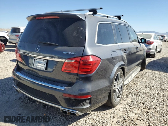 2015 Mercedes-Benz GL-Class GL 63 AMG with VIN 4JGDF7EE8FA497858, listed as a Copart auction lot 72887864 with 106,050 mi miles and Salvage Title. Bid and sale history available at carsss.com. Image 3.