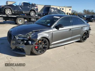 2017 Audi S3 Premium Plus with VIN WAUB1GFFXH1075057, listed as a Copart auction lot 86549834 with 121,816 mi miles and Salvage Title. Bid and sale history available at carsss.com. Image 1.