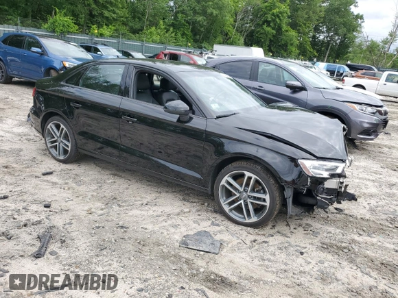 2018 Audi A3 Sedan Premium with VIN WAUB8GFF5J1031307, listed as a Copart auction lot 56465963 with 60,590 mi miles. Bid and sale history available at carsss.com. Image 4.