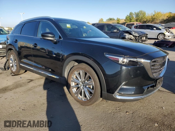 2021 Mazda CX-9 Signature with VIN JM3TCBEY9M0521875, listed as a Copart auction lot 75004384 with 27,486 mi miles and Salvage Title. Bid and sale history available at carsss.com. Image 4.
