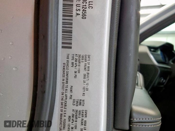 2024 Jeep Grand Cherokee Altitude with VIN 1C4RJHAG6RC124560, listed as a Copart auction lot 64229455 with 41,044 mi miles and Clean title. Bid and sale history available at DreamBid. Image 13.