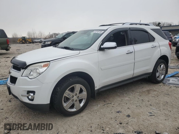 2015 Chevrolet Equinox LTZ with VIN 2GNFLHE34F6190220, listed as a Copart auction lot 51316745 with 73,441 mi miles and Clean Title. Bid and sale history available at carsss.com. Image 1.