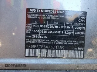 2010 Mercedes-Benz M 350 z VIN 4JGBB8GB5AA571659, wystawiony jako Copart lot #49449065 z przebiegiem 133 057 mil mil oraz Szkoda całkowita • Salvage title. Historia ofert i sprzedaży dostępna na DreamBid. Obrazek 15.