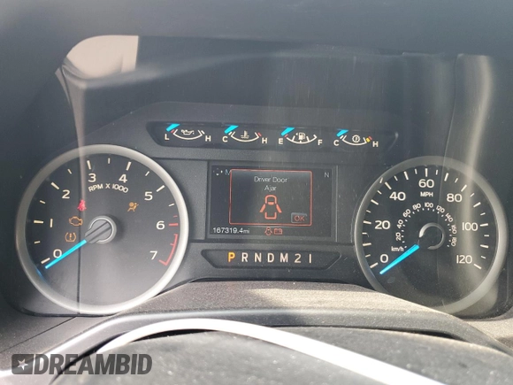2017 Ford F-150 XL with VIN 1FTEW1EF7HKC10263, listed as a Copart auction lot 60650175 with 167,319 mi miles and Salvage title. Bid and sale history available at DreamBid. Image 9.