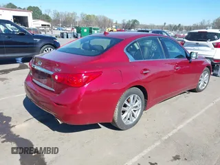 2015 Infiniti Q50 z VIN JN1BV7AR6FM420284, wystawiony jako IAAI lot #41795605 z przebiegiem 160 353 mil mil oraz . Historia ofert i sprzedaży dostępna na DreamBid. Obrazek 4.