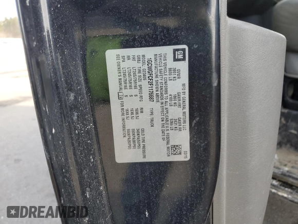 2015 Chevrolet Express Cargo with VIN 1GCWGFCF2F1176687, listed as a Copart auction lot 44706785 with 131,216 mi miles and Salvage title. Bid and sale history available at DreamBid. Image 15.