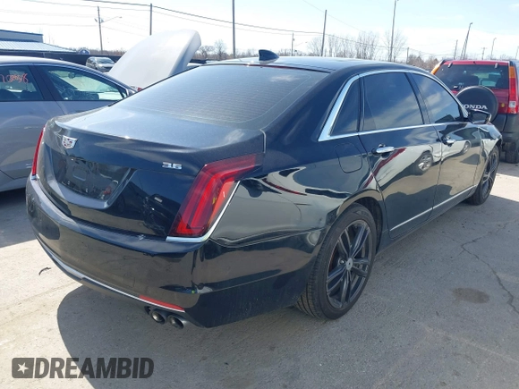 2018 Cadillac CT6 Luxury AWD with VIN 1G6KD5RS2JU153927, listed as a IAAI auction lot 41812028 with 91,364 mi miles. Bid and sale history available at carsss.com. Image 4.