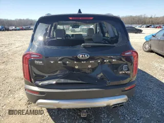 2020 Kia Telluride EX with VIN 5XYP34HC9LG001075, listed as a Copart auction lot 46814085 with 95,428 mi miles and Salvage Title. Bid and sale history available at DreamBid. Image 6.
