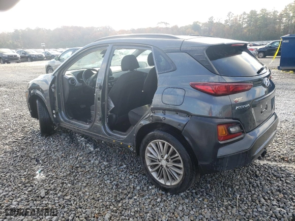 2021 Hyundai Kona SEL with VIN KM8K22AA7MU607366, listed as a Copart auction lot 82189284 with 100,544 mi miles and Salvage Title. Bid and sale history available at carsss.com. Image 2.