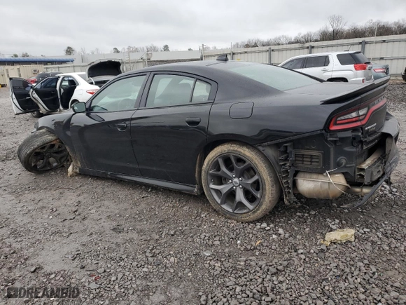 2019 Dodge Charger GT with VIN 2C3CDXHG8KH640973, listed as a Copart auction lot 86349964 with 102,488 mi miles and Salvage Title. Bid and sale history available at carsss.com. Image 2.