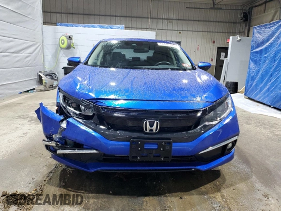 2021 Honda Civic Sedan EX with VIN 19XFC1F35ME004468, listed as a Copart auction lot 50007475 with 52,777 mi miles and Salvage Title. Bid and sale history available at carsss.com. Image 5.