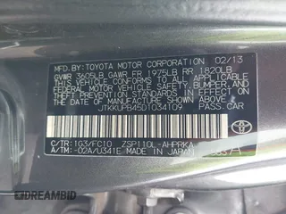 2013 Scion xD z VIN JTKKUPB45D1034109, wystawiony jako IAAI lot #42208508 z przebiegiem 152 276 mil mil oraz . Historia ofert i sprzedaży dostępna na DreamBid. Obrazek 9.