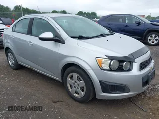 2015 Chevrolet Sonic LS with VIN 1G1JA5SH0F4115600, listed as a IAAI auction lot 42693028 with 129,411 mi miles and . Bid and sale history available at DreamBid. Image 1.