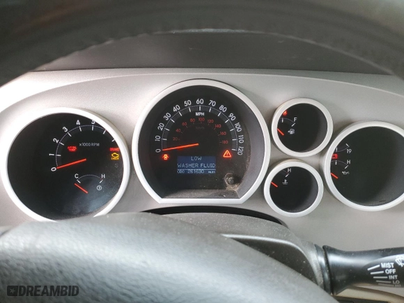 2007 Toyota Tundra LTD with VIN 5TBDV58137S456846, listed as a Copart auction lot 89219255 with 261,630 mi miles and Clean Title. Bid and sale history available at carsss.com. Image 9.