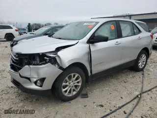 2020 Chevrolet Equinox LS with VIN 3GNAXSEV7LS623412, listed as a Copart auction lot 51258085 with 0 mi miles and Non Repairable. Bid and sale history available at carsss.com. Image 1.