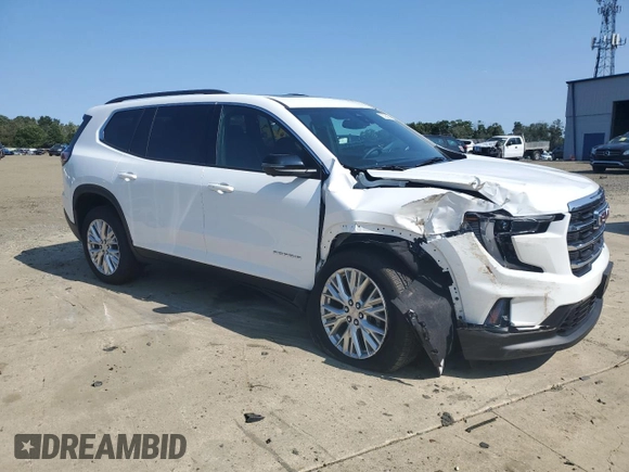 2024 GMC Acadia FWD Elevation z VIN 1GKENKKS8RJ151942, wystawiony jako Copart lot #70185454 z przebiegiem 1043 mil mil oraz Szkoda całkowita • Salvage title. Historia ofert i sprzedaży dostępna na DreamBid. Obrazek 4.