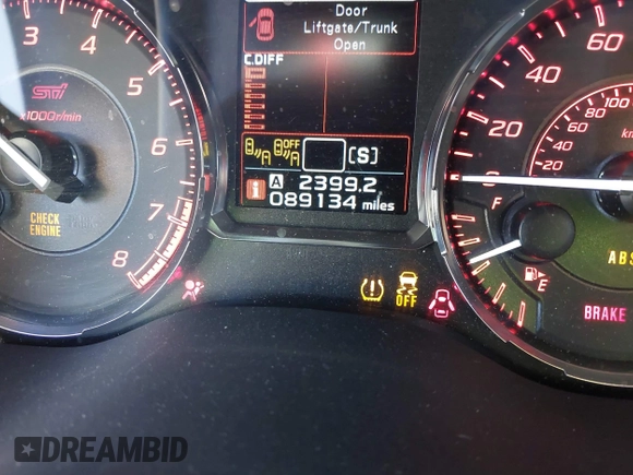 2017 Subaru WRX STI Limited with VIN JF1VA2Y64H9819100, listed as a IAAI auction lot 42294086 with 89,134 mi miles and . Bid and sale history available at DreamBid. Image 16.