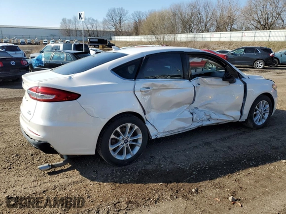2020 Ford Fusion SE with VIN 3FA6P0HD5LR166862, listed as a Copart auction lot 50536195 with 48,885 mi miles and Salvage Title. Bid and sale history available at carsss.com. Image 3.