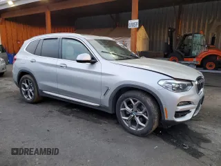 2020 BMW X3 xDrive30i with VIN 5UXTY5C0XL9C73799, listed as a Copart auction lot 48844655 with 37,526 mi miles and Salvage Title. Bid and sale history available at DreamBid. Image 4.