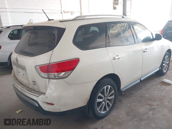 2015 Nissan Pathfinder SL z VIN 5N1AR2MM6FC658766, wystawiony jako IAAI lot #42019595 z przebiegiem 126 150 mil mil oraz . Historia ofert i sprzedaży dostępna na DreamBid. Obrazek 4.