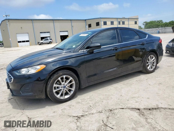 2020 Ford Fusion SE with VIN 3FA6P0HD0LR147541, listed as a Copart auction lot 59959575 with 90,308 mi miles and Salvage title. Bid and sale history available at DreamBid. Image 1.