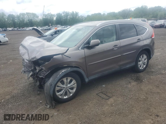 2013 Honda CR-V EX-L z VIN 5J6RM4H72DL033763, wystawiony jako Copart lot #56979455 z przebiegiem Nie podano mil oraz Szkody całkowita. Historia ofert i sprzedaży dostępna na DreamBid. Obrazek 1.
