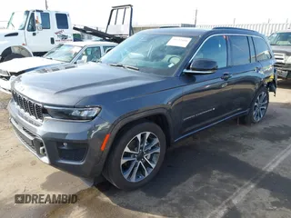 2024 Jeep Grand Cherokee Overland with VIN 1C4RJHDG6R8594991, listed as a IAAI auction lot 41633066 with 14,437 mi miles. Bid and sale history available at carsss.com. Image 2.