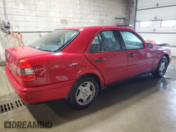 1997 Mercedes-Benz C 230/260/280/320 with VIN WDBHA28E6VF550639, listed as a Copart auction lot 59131195 with 72,722 mi miles and Salvage title. Bid and sale history available at DreamBid. Image 3.