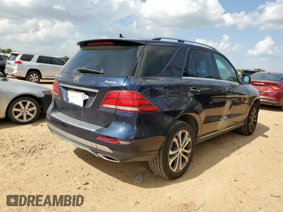 2016 Mercedes-Benz GLE 350 with VIN 4JGDA5HB7GA658965, listed as a Copart auction lot 62272645 with 126,563 mi miles and Salvage title. Bid and sale history available at DreamBid. Image 3.